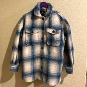 Plaid Shacket size M.